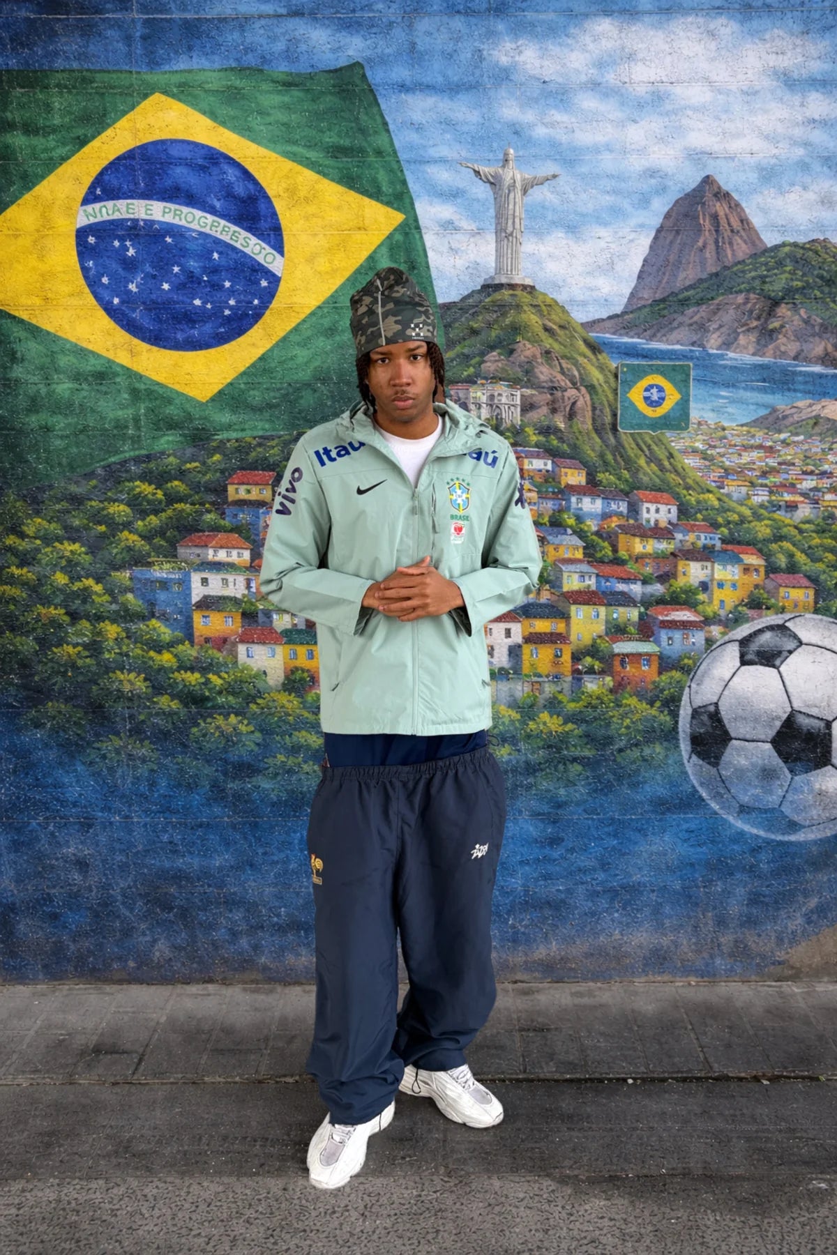 Veste à capuche Seleção Brasil — Vert menthe